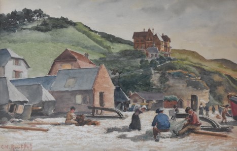 Roussel Charles - la plage de Le Crotoy, Bretagne Frankrijk | AmstelArt
